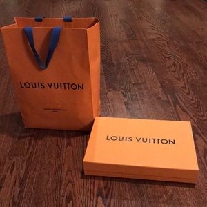 Louis Vuitton 12 x 8” box and bag